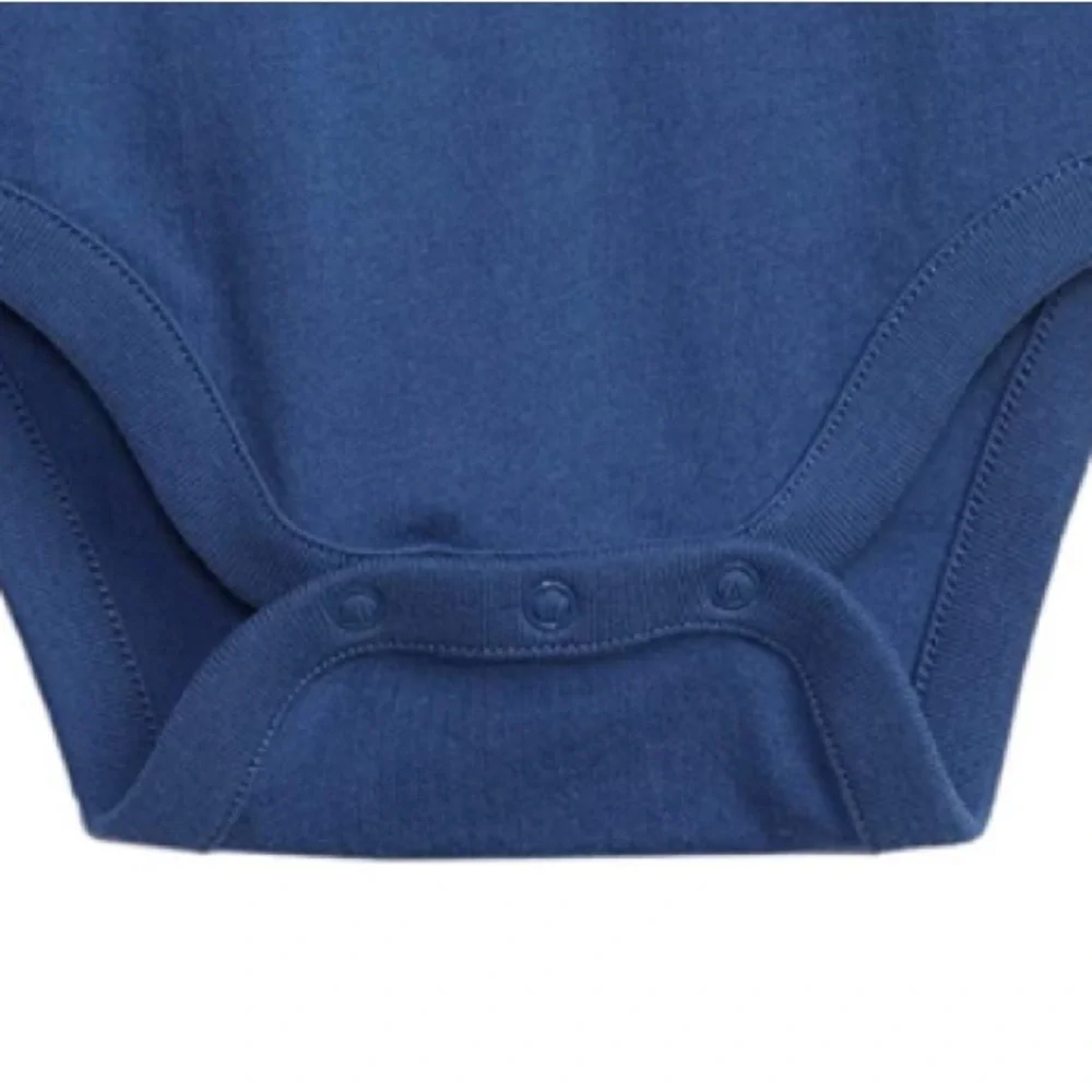 NEW! GAP Baby Boys Brannan's Favorites Long Sleeve Bodysuit Imperial Blue 12-18M